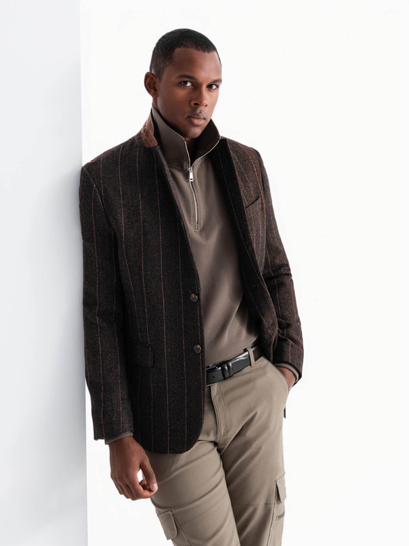 Ombre Clothing Jachetă structurată elegantă tricotată pentru bărbați Ombre Clothing