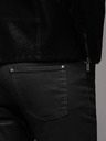 Ombre Clothing Pantaloni din denim pentru bărbați STRAIGHT LEG - negru V1 OM-PADP-0133 Ombre Clothing
