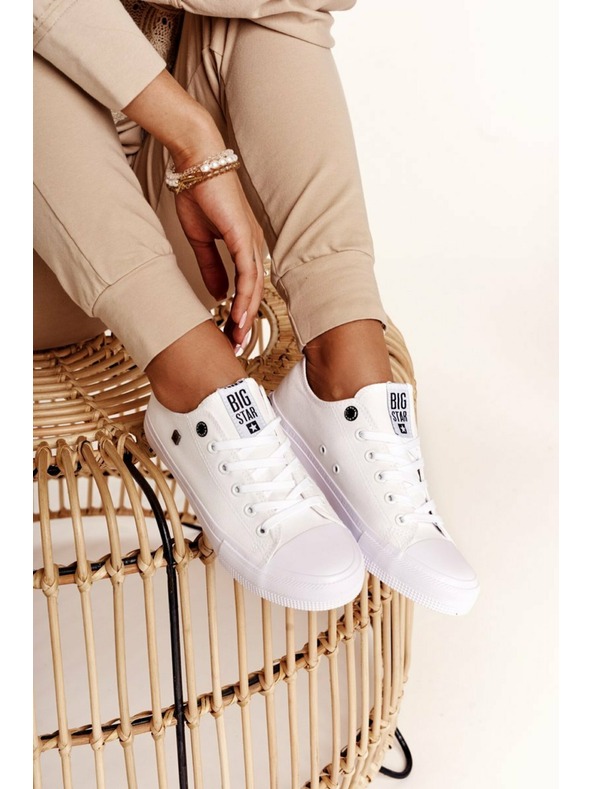 BIG STAR SHOES Antrenori Big Star Classic pentru femei - Alb