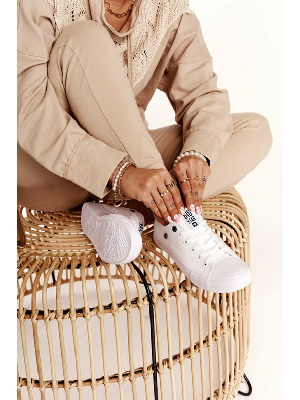 BIG STAR SHOES Antrenori Big Star Classic pentru femei - Alb