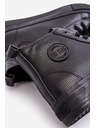 BIG STAR SHOES Adidași izolați de top pentru bărbați cu fermoar Black Big Star Size:
