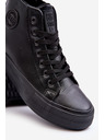 BIG STAR SHOES Adidași izolați de top pentru bărbați cu fermoar Black Big Star Size: