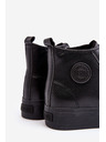 BIG STAR SHOES Adidași izolați de top pentru bărbați cu fermoar Black Big Star Size: