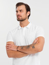 Ombre Clothing Tricou polo din bumbac pentru bărbați BASIC - negru/albastru închis/alb V1 OM-POBS-0133 Îmbrăcăminte Ombre