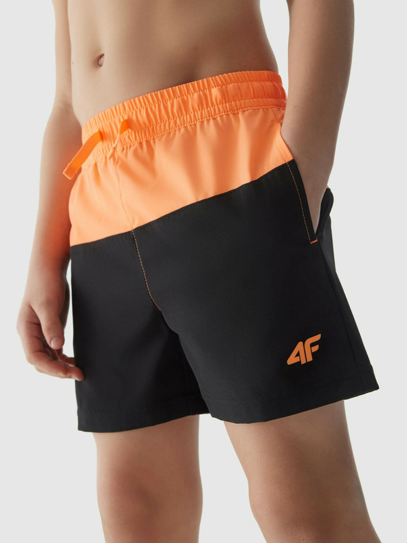 4F Pantaloni scurți de plajă pentru băieți 4F - portocaliu