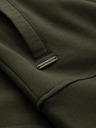 Ombre Clothing Hanorac bomber din bumbac cu fermoar pentru bărbați kaki Ombre Clothing