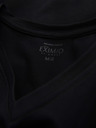 Ombre Clothing Tricou SLIM FIT pentru bărbați cu gât în V, cu elastan și imprimeu negru Ombre Clothing