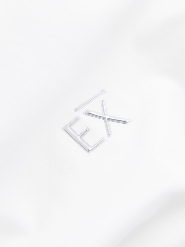 Ombre Clothing Tricou cu mânecă lungă SLIM FIT pentru bărbați, cu elastan și imprimeu alb Îmbrăcăminte Ombre