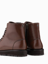 Ombre Clothing Pantofi bărbătești cu toc înalt din piele ecologică lucioasă maro Ombre Clothing