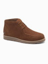 Ombre Clothing Botine din piele întoarsă pentru bărbați cu talpă groasă maro Ombre Clothing