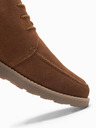 Ombre Clothing Botine din piele întoarsă pentru bărbați cu talpă groasă maro Ombre Clothing
