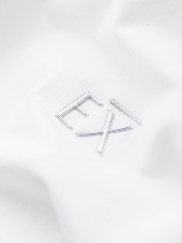 Ombre Clothing Tricou SLIM FIT pentru bărbați cu elastan și imprimeu alb Ombre Clothing