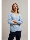Moodo Cardigan de damă albastru deschis Moodo