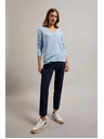 Moodo Cardigan de damă albastru deschis Moodo
