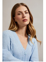 Moodo Cardigan de damă albastru deschis Moodo