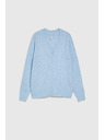 Moodo Cardigan de damă albastru deschis Moodo