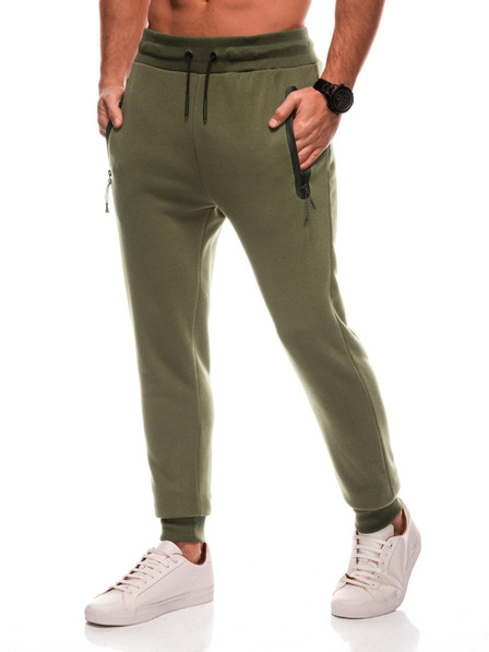 Edoti Pantaloni de trening pentru bărbați verzi Edoti