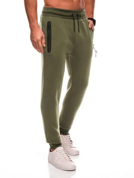 Edoti Pantaloni de trening pentru bărbați verzi Edoti