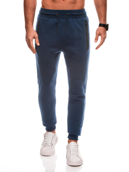 Edoti Pantaloni de trening albastru închis pentru bărbați Edoti