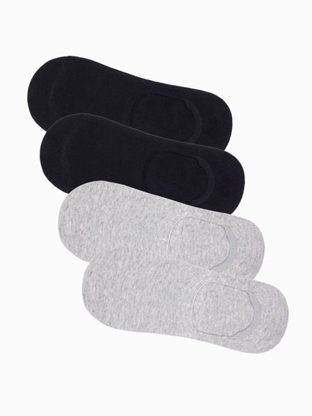 Ombre Clothing Șosete pentru bărbați 4pack Black Ombre Clothing