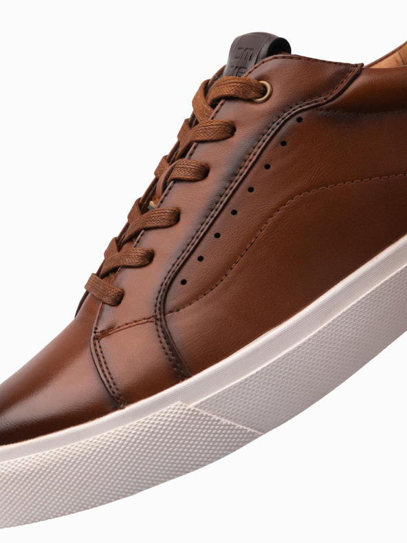 Ombre Clothing Adidași din pânză pentru bărbați maro Îmbrăcăminte Ombre