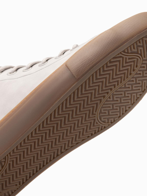 Ombre Clothing Adidași bărbătești high top cu vârf din cauciuc gri Îmbrăcăminte Ombre