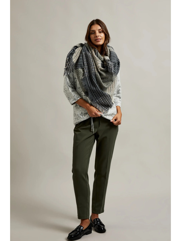 Moodo Eșarfă de damă Moodo bej-gri