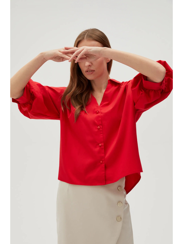 Moodo Cămașă roșie de damă Moodo
