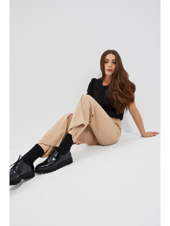 Moodo Pantaloni pentru femei Moodo Beige