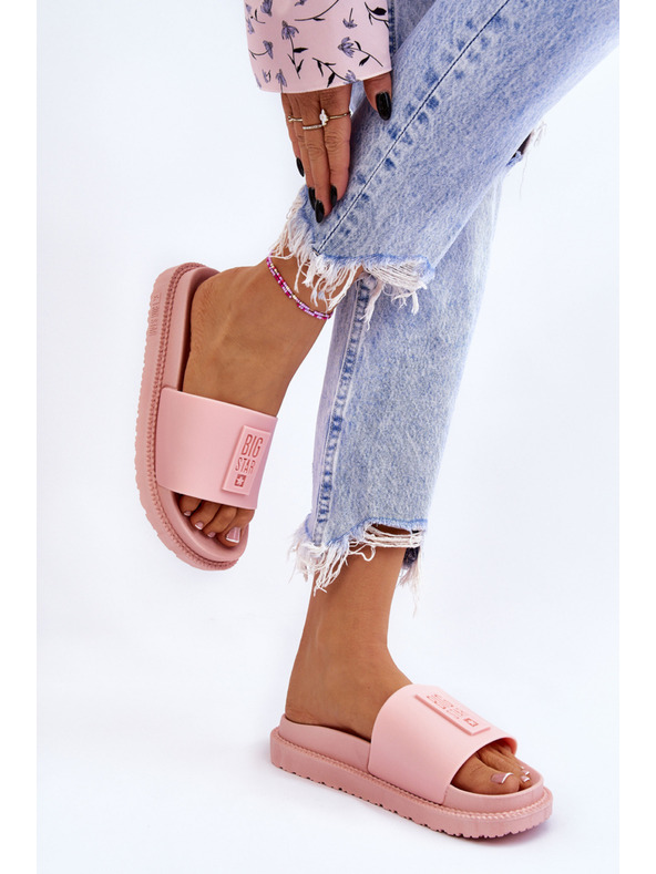 BIG STAR SHOES Papuci Big Star pentru femei - roz deschis