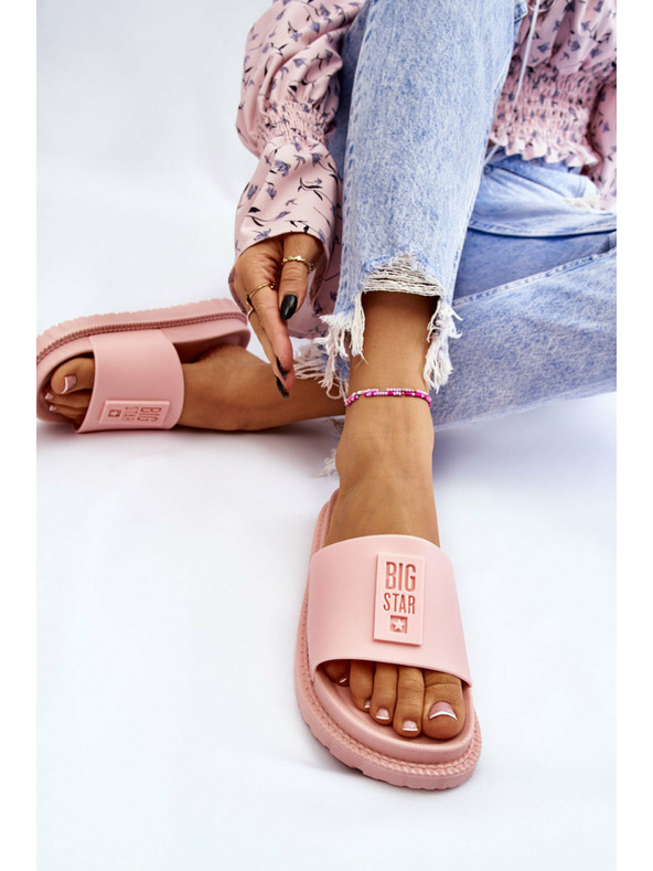 BIG STAR SHOES Papuci Big Star pentru femei - roz deschis