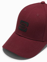 Ombre Clothing Șapcă de baseball pentru bărbați cu logo burgundy Ombre Clothing