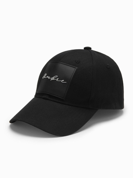 Ombre Clothing Șapcă de baseball pentru bărbați cu plasture mare negru Ombre Clothing