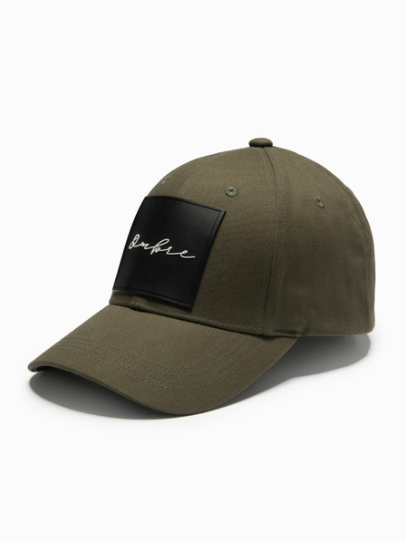 Ombre Clothing Șapcă de baseball pentru bărbați cu plasture mare kaki Ombre Clothing