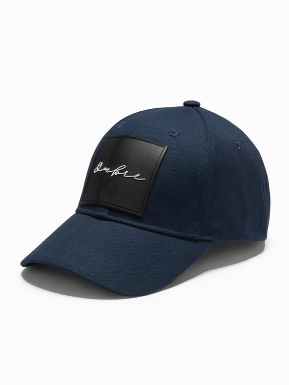 Ombre Clothing Șapcă de baseball pentru bărbați cu plasture mare albastru închis Ombre Clothing