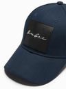 Ombre Clothing Șapcă de baseball pentru bărbați cu plasture mare albastru închis Ombre Clothing