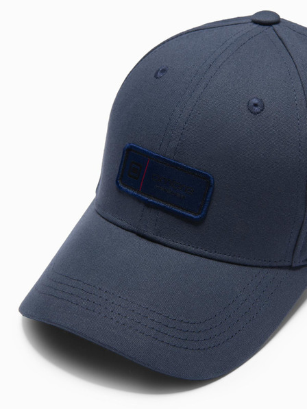 Ombre Clothing Șapcă de baseball pentru bărbați cu plasture albastru închis Îmbrăcăminte Ombre