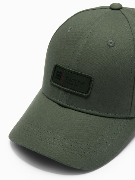 Ombre Clothing Șapcă de baseball pentru bărbați cu plasture kaki Ombre Clothing