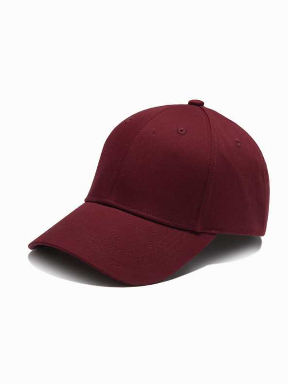 Ombre Clothing Șapcă de culoare solidă pentru bărbați burgundy Ombre Clothing