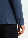 Ombre Clothing Blazer elegant pentru bărbați din amestec de lână Navy Blue Ombre Clothing