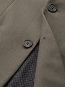 Ombre Clothing Blazer elegant pentru bărbați din amestec de lână Khaki Ombre Clothing