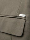 Ombre Clothing Blazer elegant pentru bărbați din amestec de lână Khaki Ombre Clothing