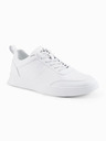 Ombre Clothing Pantofi casual unisex bărbătești eco nubuc alb Ombre Clothing