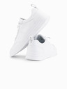 Ombre Clothing Pantofi casual unisex bărbătești eco nubuc alb Ombre Clothing