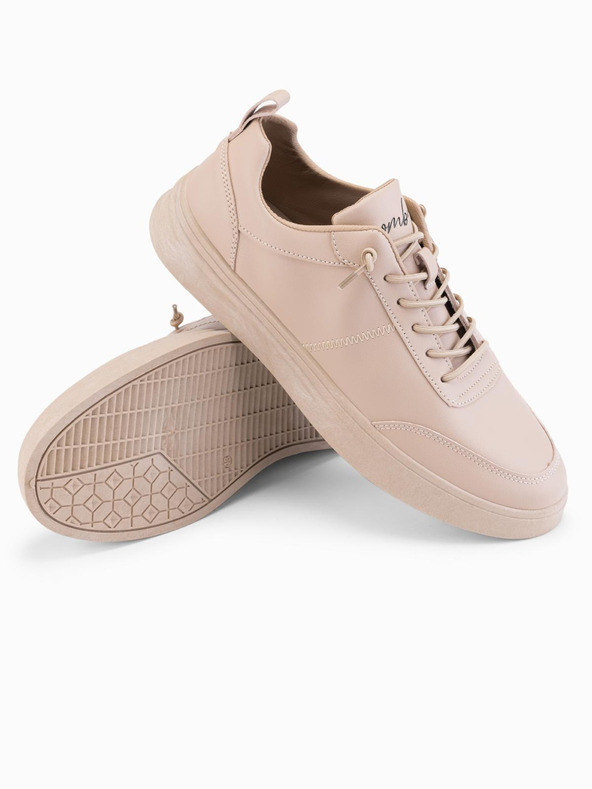 Ombre Clothing Pantofi casual unisex bărbătești eco nubuc bej Îmbrăcăminte Ombre