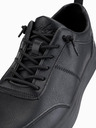 Ombre Clothing Pantofi casual unisex bărbătești eco nubuc negru Ombre Clothing