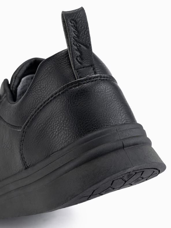 Ombre Clothing Pantofi casual unisex bărbătești eco nubuc negru Ombre Clothing