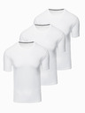 Ombre Clothing Set de trei tricouri bărbătești din bumbac BASIC cu gât rotund Ombre Clothing