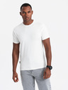 Ombre Clothing Set de trei tricouri bărbătești din bumbac BASIC cu gât rotund Ombre Clothing