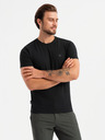 Ombre Clothing Set de trei tricouri bărbătești din bumbac BASIC cu gât rotund Ombre Clothing